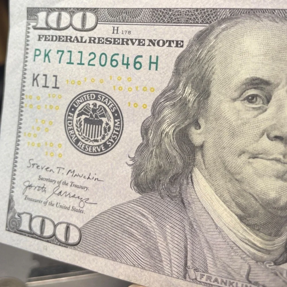 $100 Dollar lucky 711 2017A Fancy Ser. # Pk 711 20646H   #205789156961